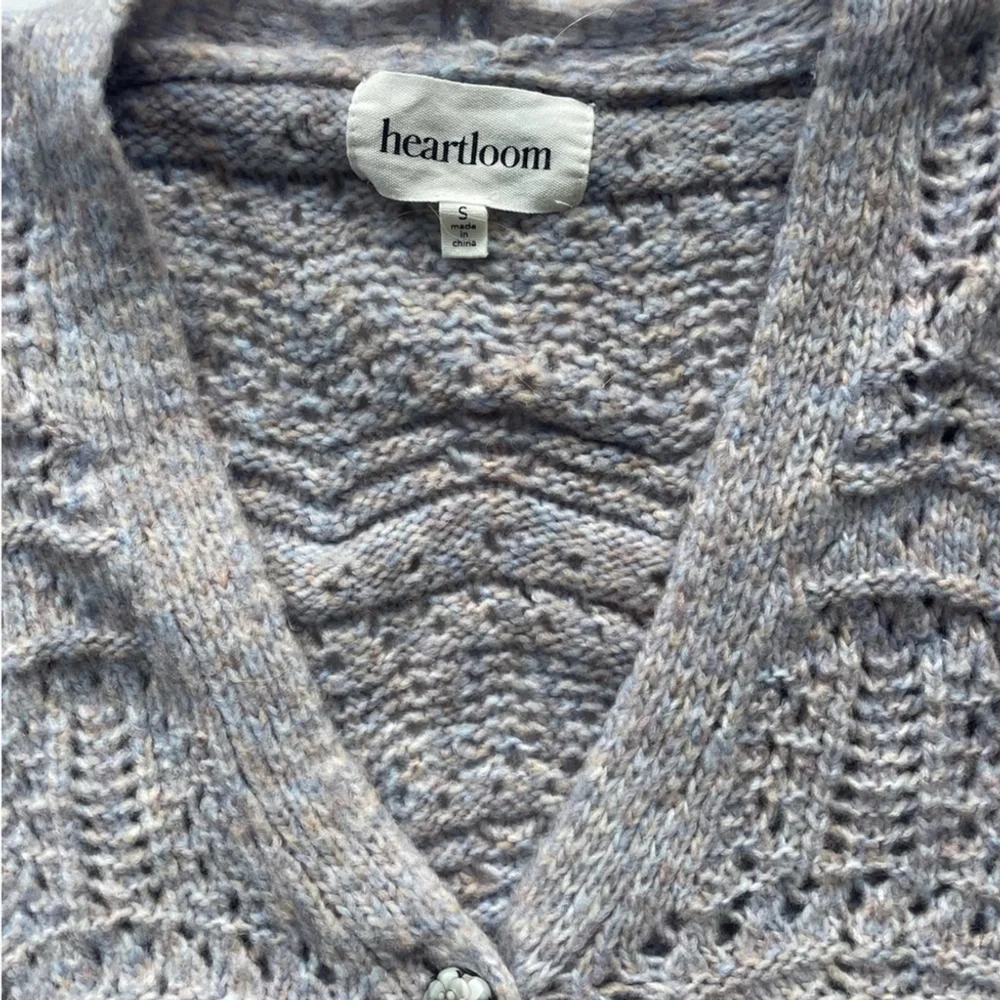 Heartloom Grey Lavender Knit 2-Piece Set sweater cardigan Size Small co ord - Picture 8 of 11